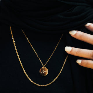 18K gold Plated rope Chain nimah