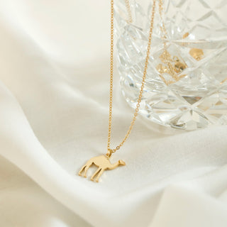 Camel Necklace inspired by Islamic teachings, representing Tawakkul with a minimalist camel design