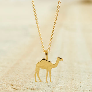 Camel Necklace inspired by Islamic teachings, representing Tawakkul with a minimalist camel design