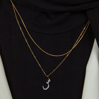 Diamond Letter Necklace